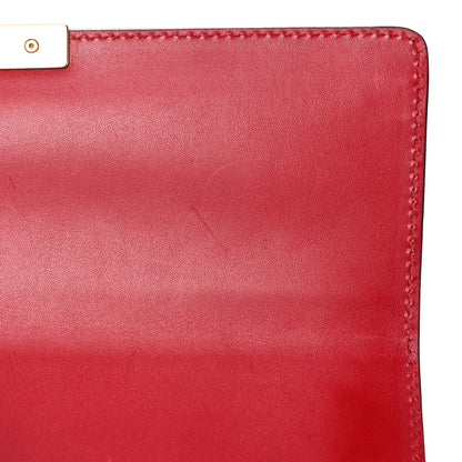 Gucci Guccissima Medium Padlock Shoulder Bag Hibiscus Red 14 of 23