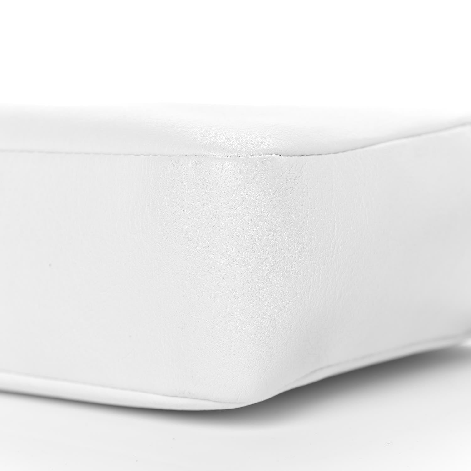 Saint Laurent Calfskin Small Lou Camera Bag Icy White 9 of 10