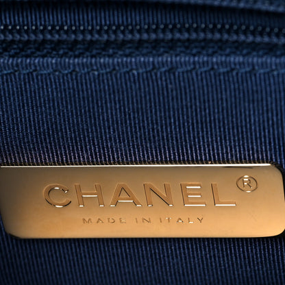 Chanel Denim Quilted Large Chanel 19 Flap Blue 6 of 11