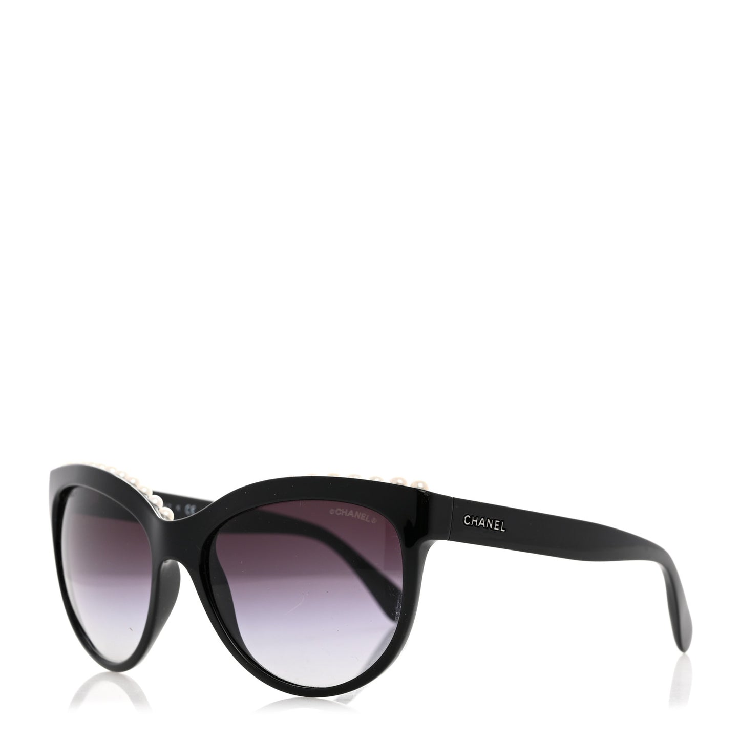 Freshwater Cultured Pearl Butterfly Sunglasses 6040-H Black