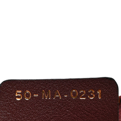 Christian Dior Velvet Oblique Cosmetic Pouch Burgundy 6 of 6
