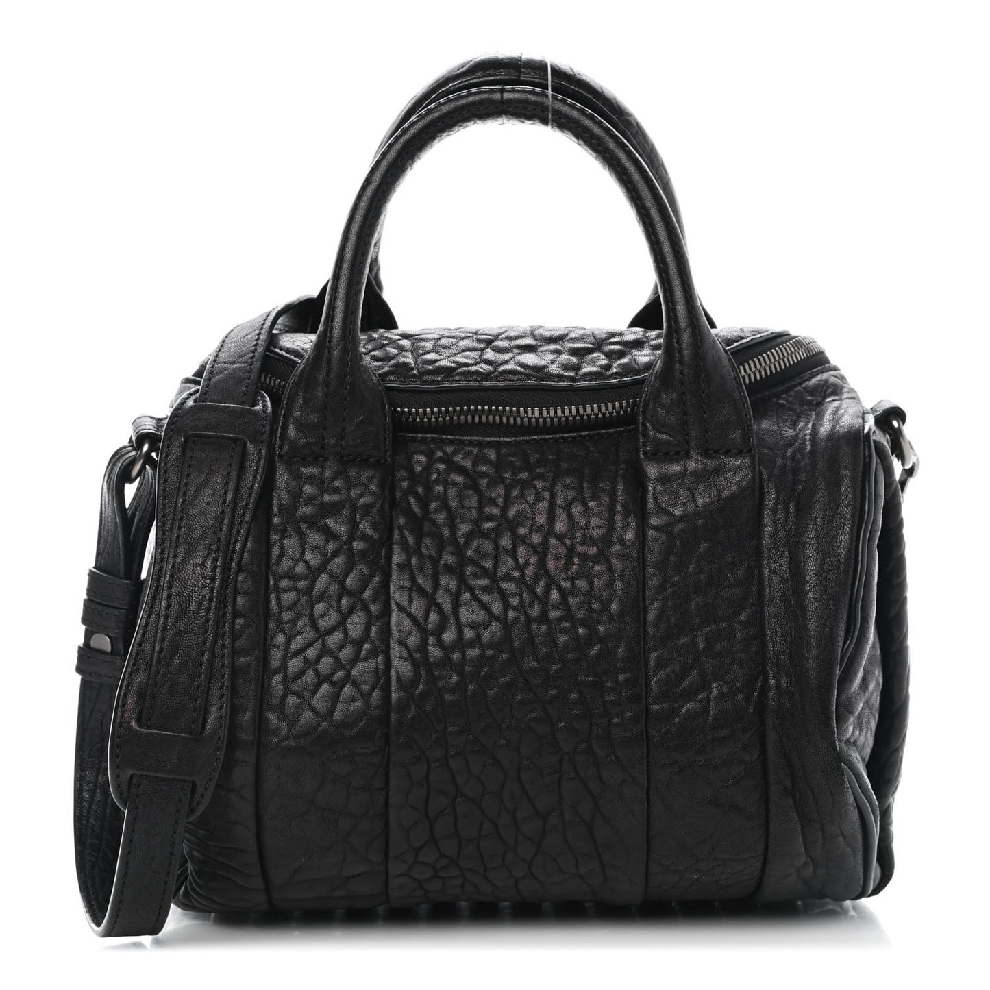 Pebbled Lambskin Rockie Black Nickel Hardware