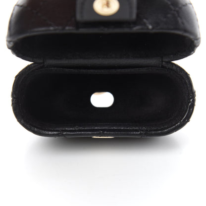 Chanel Lambskin Quilted Airpods Pro Case With Chain Black 4 of 7