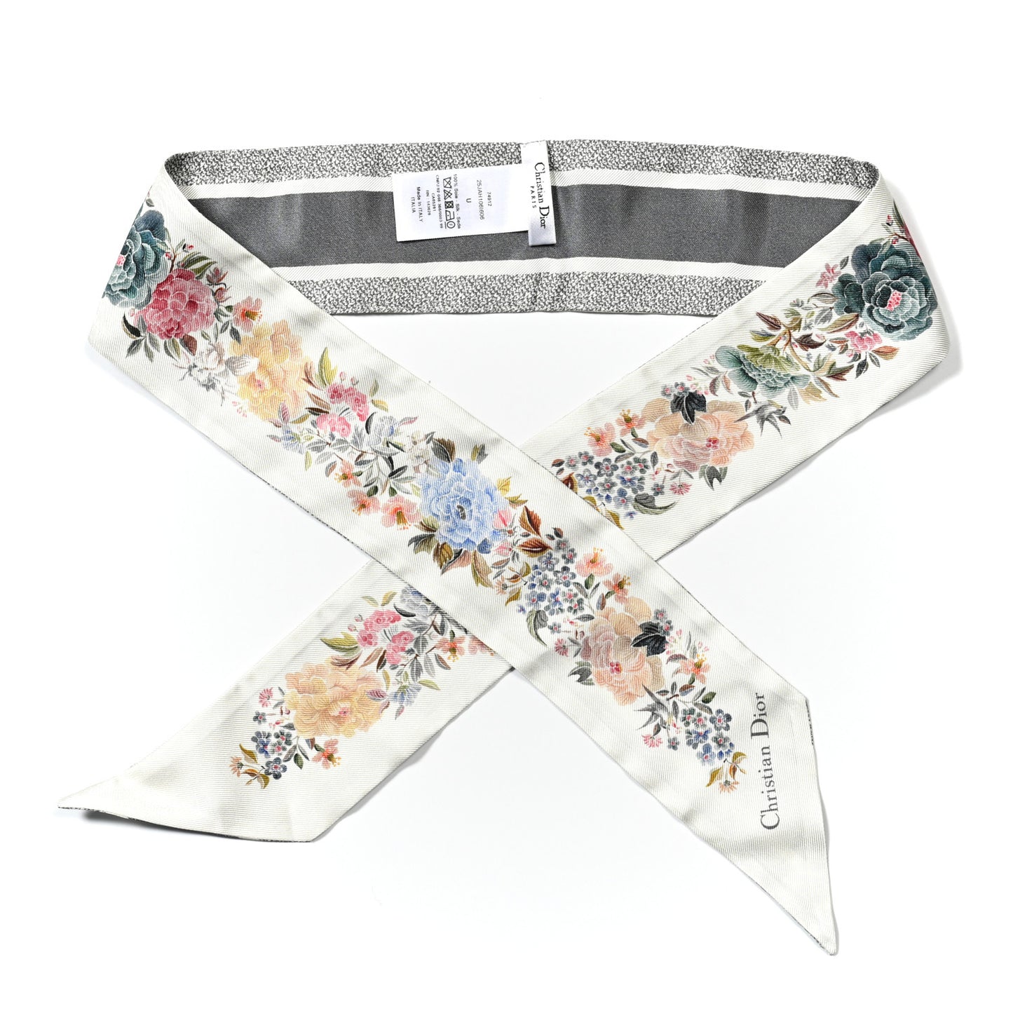 Silk Floral Mitzah Scarf Multicolor