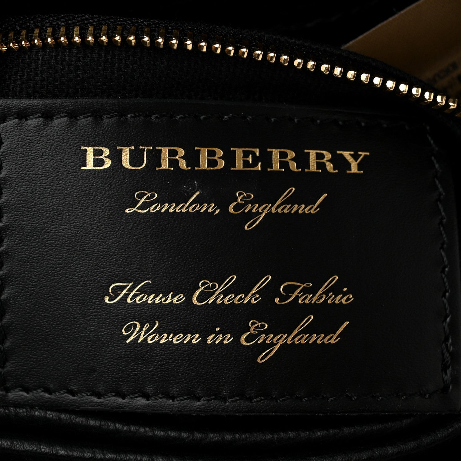 Burberry Derby Calfskin House Check Small Camberley Black 6 of 9