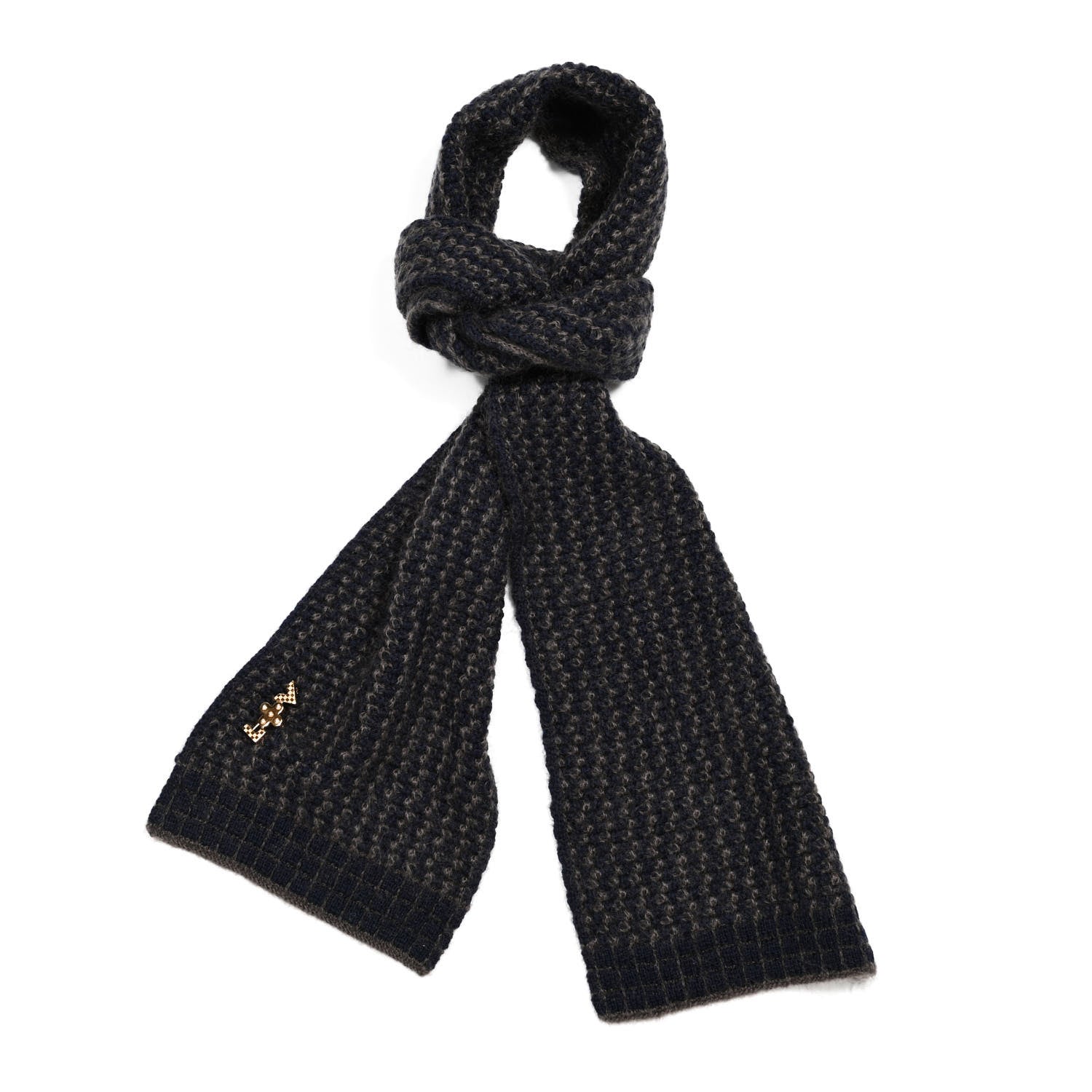 Louis Vuitton Mohair Wool Eleonor Scarf Black 1 of 4