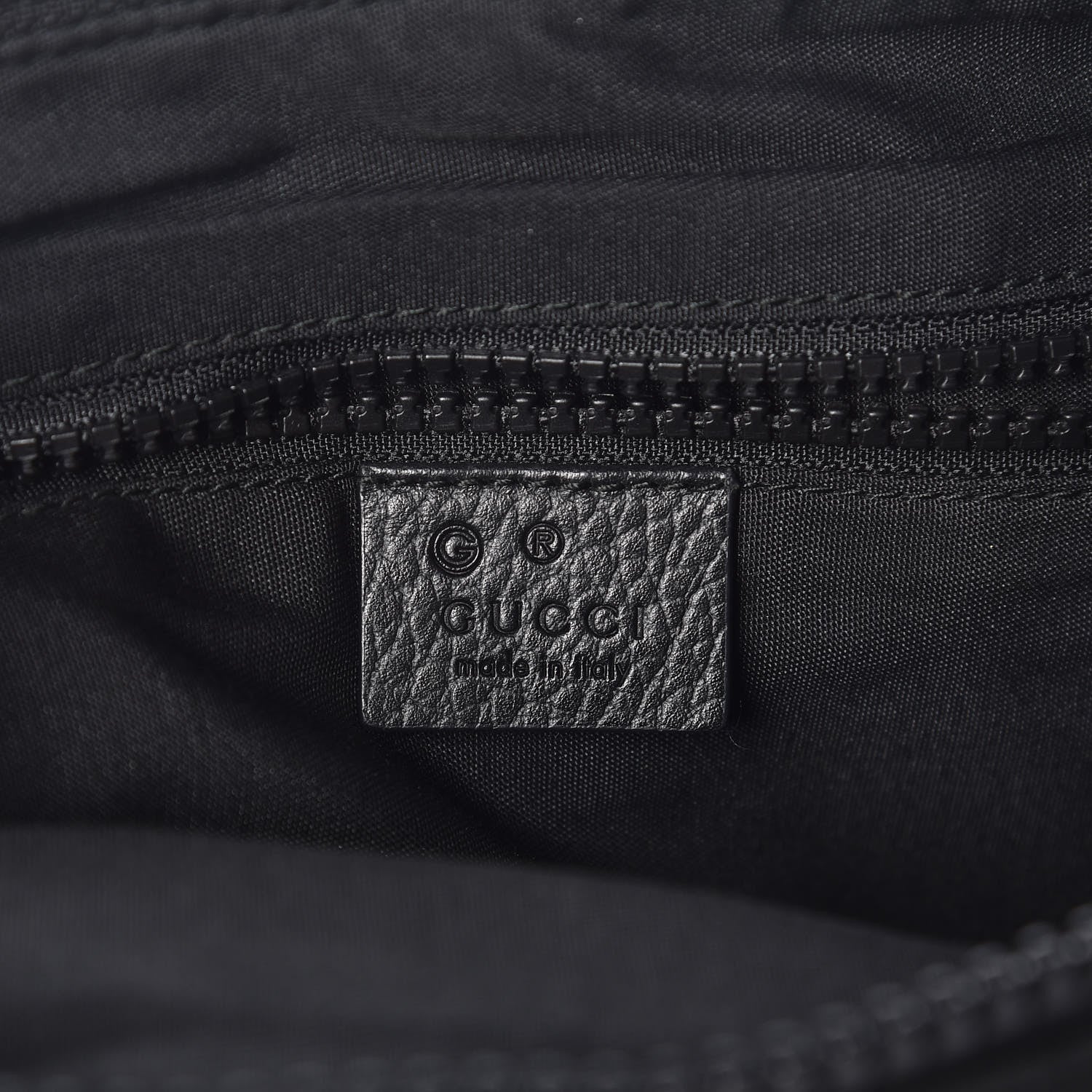 Gucci Nylon Monogram Medium Flat Messenger Bag Black 6 of 9