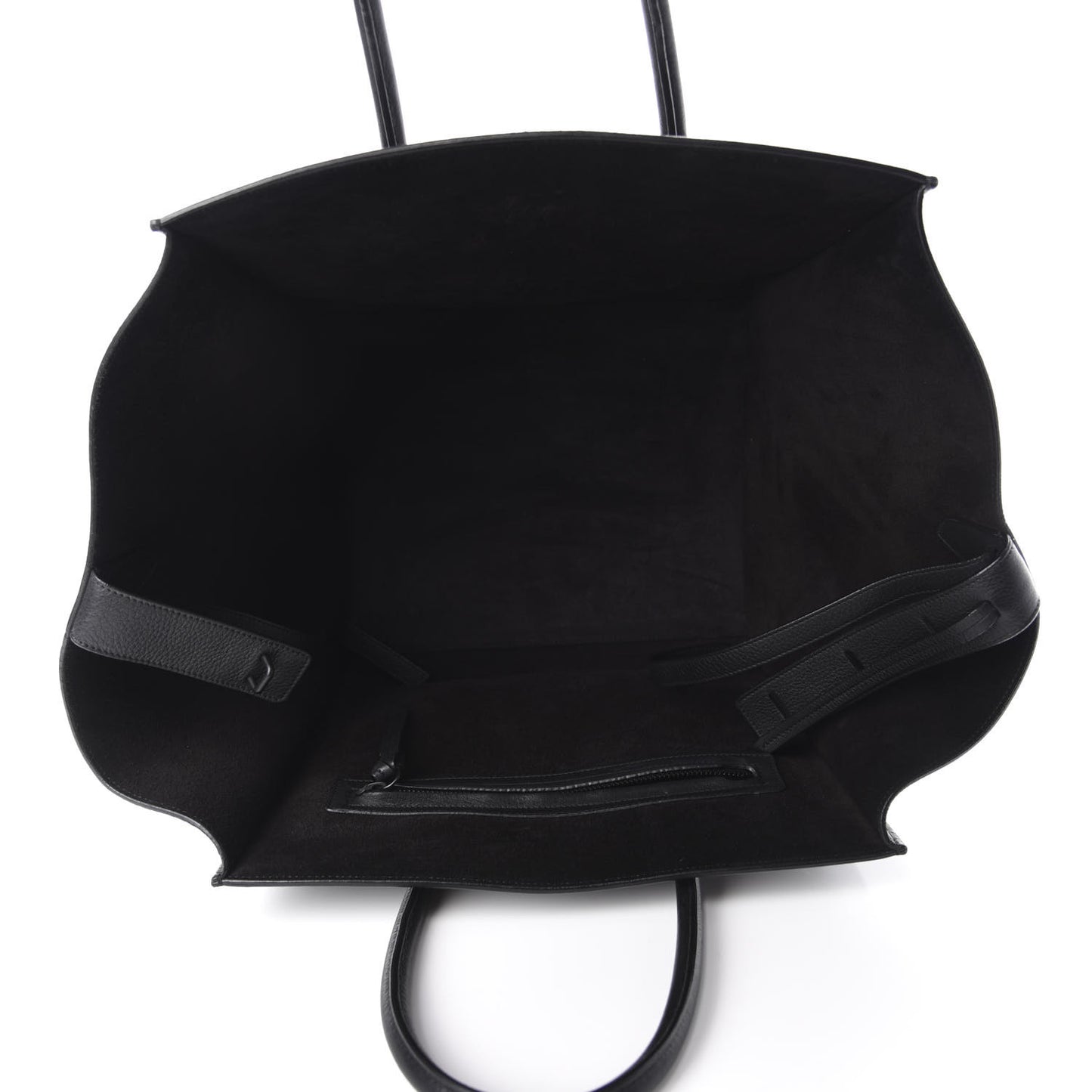 Grained Calfskin Medium Phantom Luggage Black