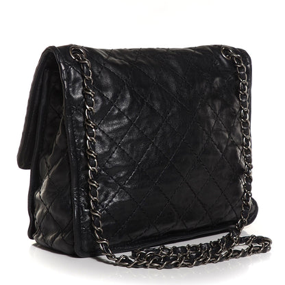 Chanel Aged Crumpled Calfskin Small Vintage Flap Black 3 of 9