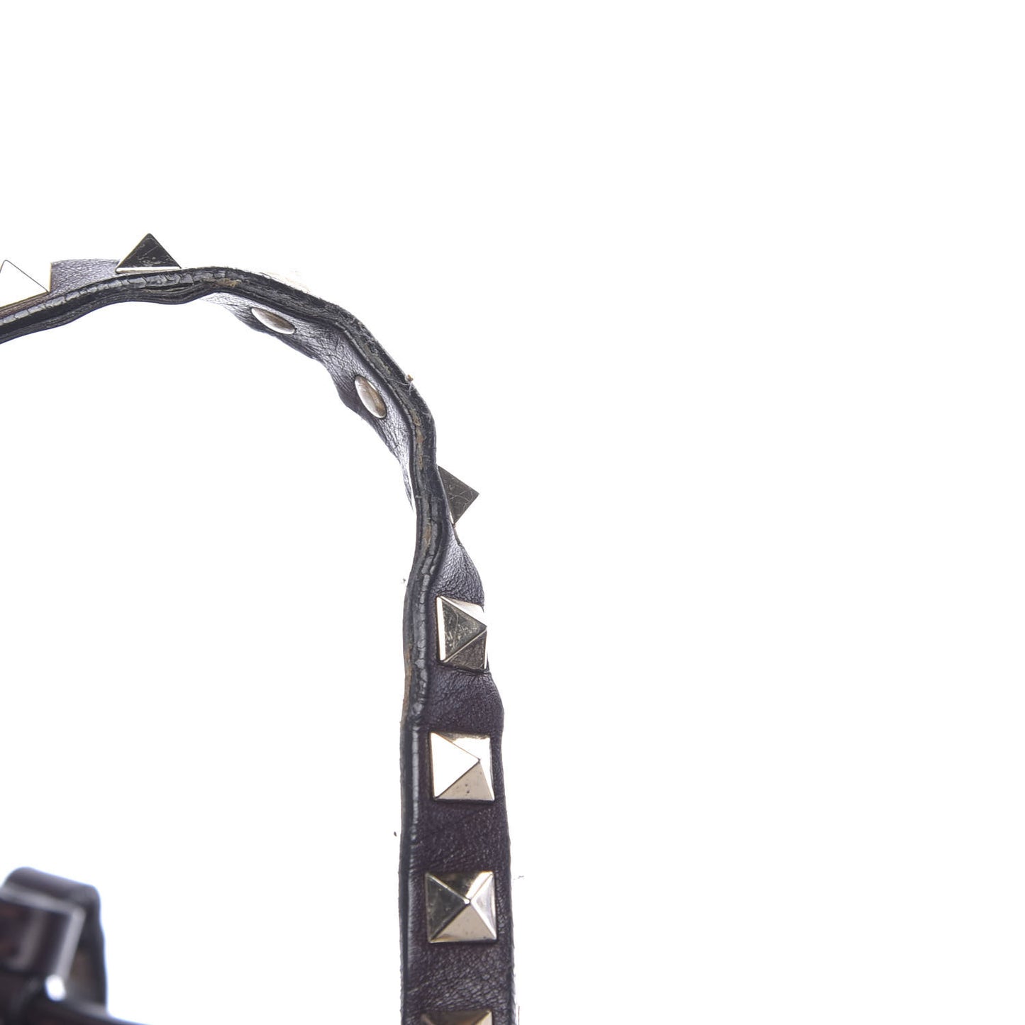 Vitello Small Rockstud Tote Griotte