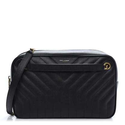Saint Laurent Calfskin Matelasse Joan Camera Bag Black 1 of 10