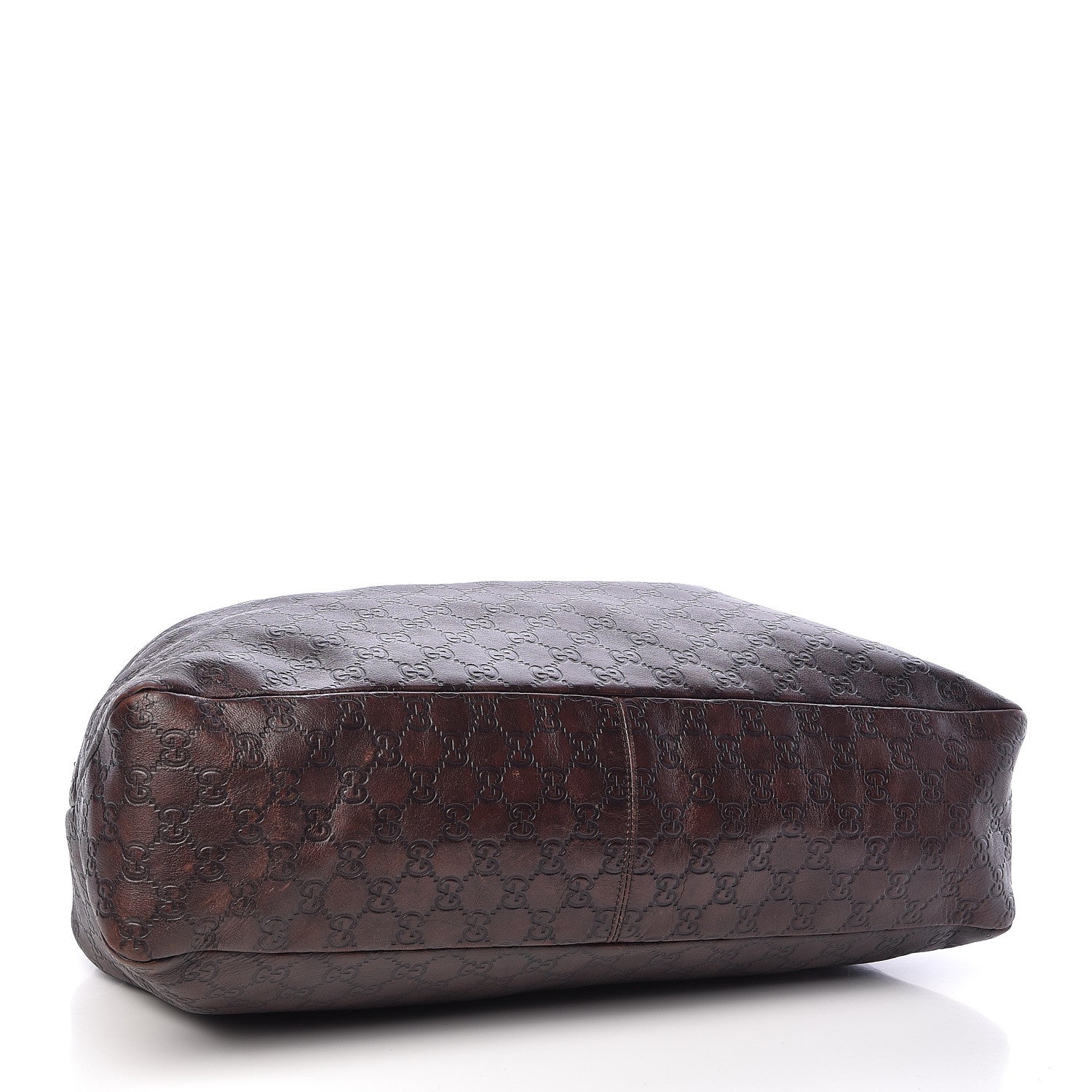 Gucci Guccissima Large Horsebit Chain Hobo Chocolate 4 of 10