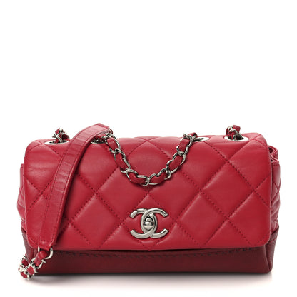 Chanel Caviar Lambskin Quilted Bi Coco Flap Red 1 of 12