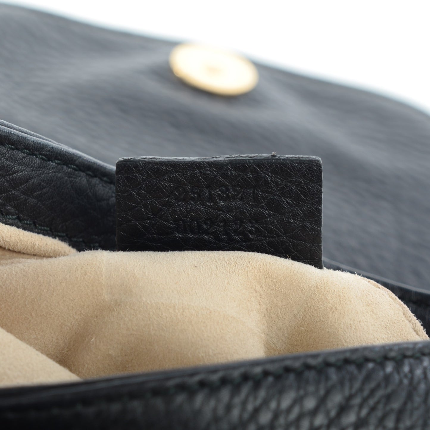 Pebbled Calfskin Small 1973 Chain Shoulder Bag Black