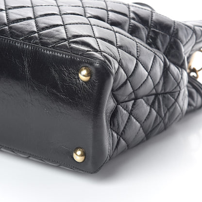 Chanel Glazed Calfskin Quilted Large Boy Tote Black 10 of 10