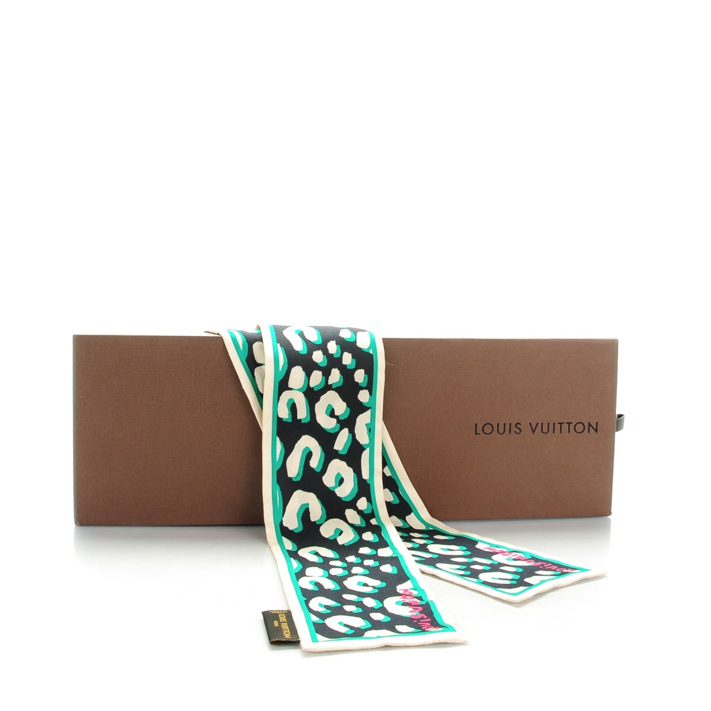 Silk Leopard Bandeau Blue Infini