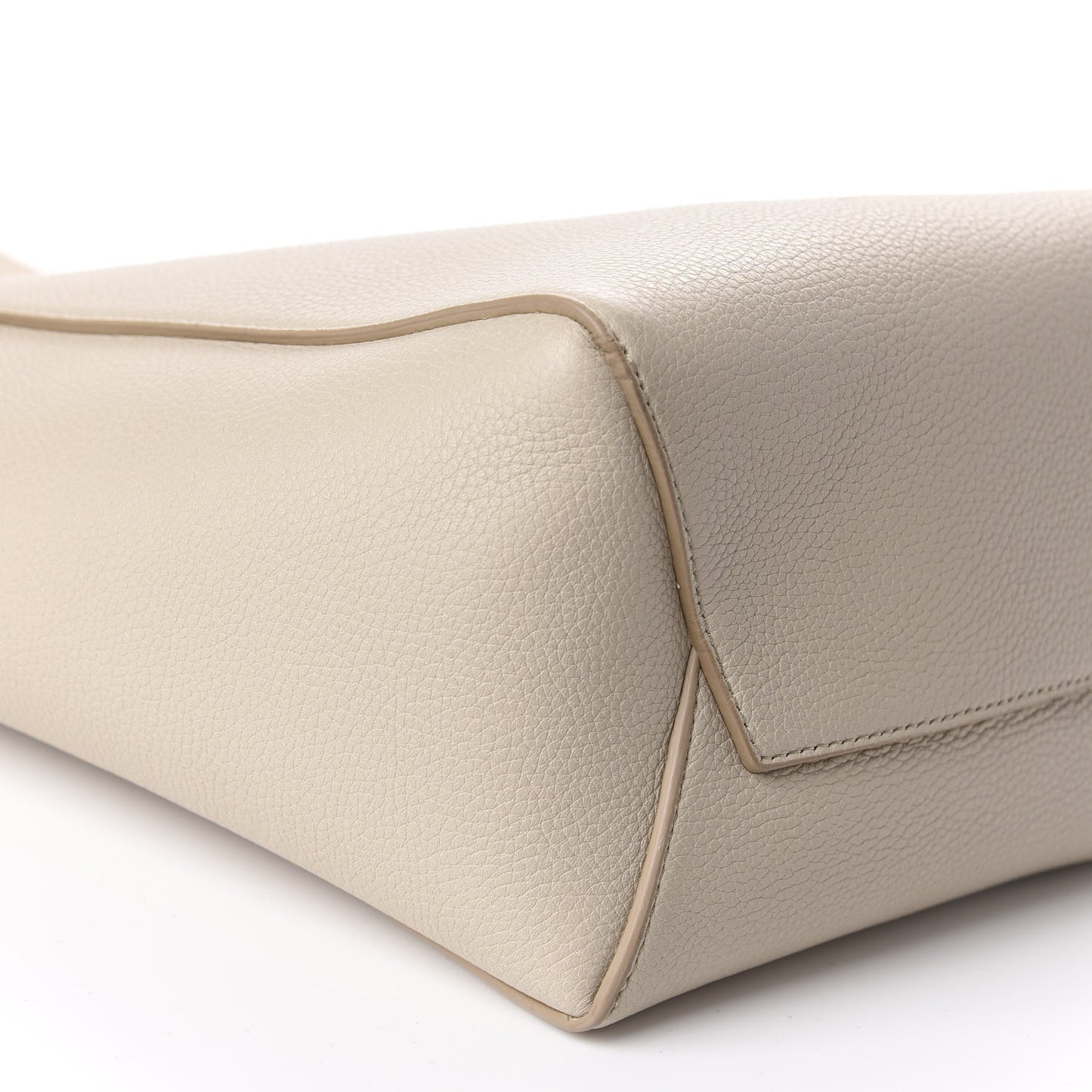 Soft Grained Calfskin Small Sangle Bucket Bag Light Taupe