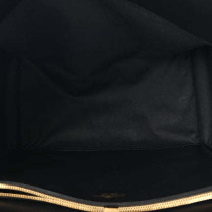 Salvatore Ferragamo Raffia Large Studio Bag Black White 6 of 11