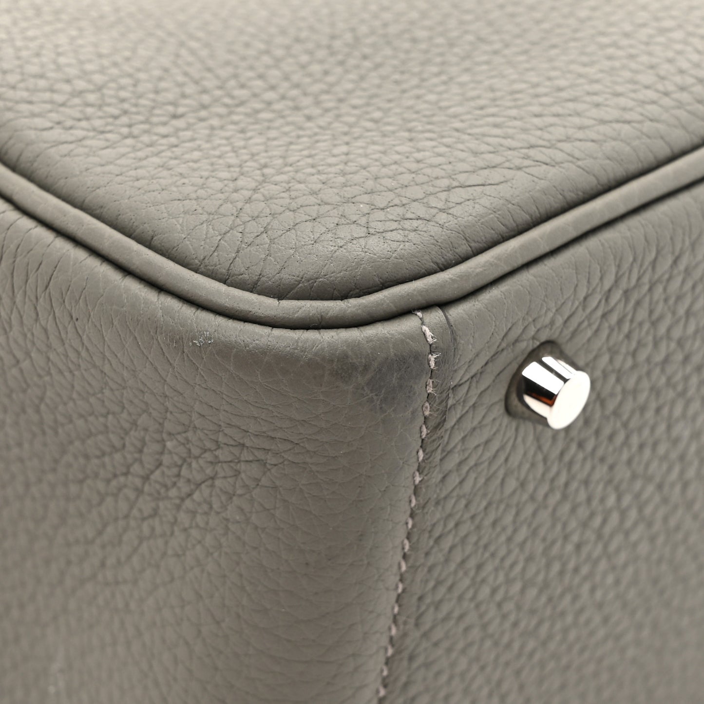 Taurillon Clemence Mini Lindy 20 Gris Meyer