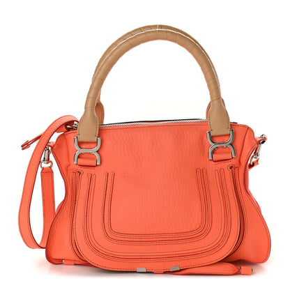 Chloe Calfskin Medium Marcie Satchel Orange Fizz 1 of 11