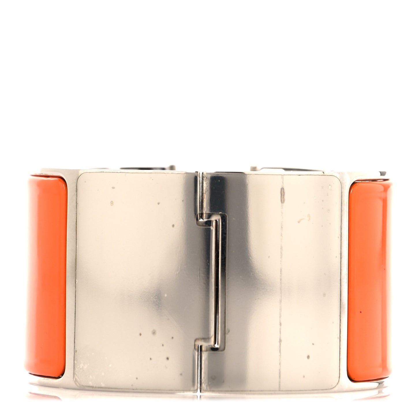Enamel Extra Wide Clic Clac H Bracelet PM Orange Fruite White