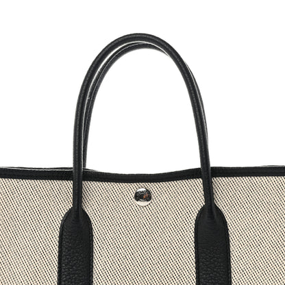 Hermes Toile Negonda Garden Party 30 TPM Black Ecru 10 of 12