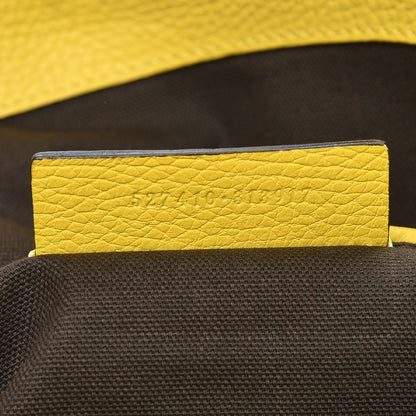 Alexander McQueen Grainy Calfskin Padlock Skull Clutch Yellow 6 of 9