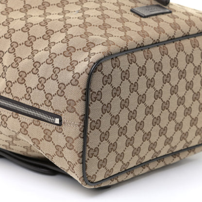 Gucci Monogram Dollar Calfskin O Drawstring Backpack Beige Ebony Testa di Moro Dark Chocolate 5 of 10