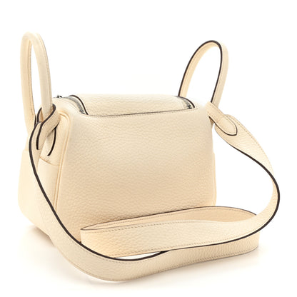 Hermes Taurillon Clemence Mini Lindy 20 Nata 3 of 19