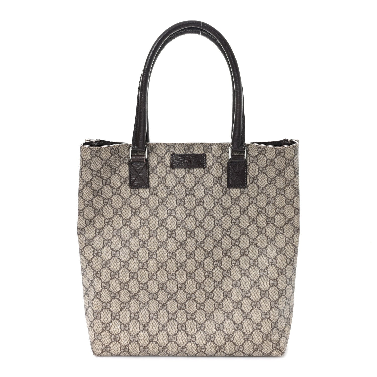 Gucci GG Plus Monogram Small Vertical Tote Dark Brown 1 of 12