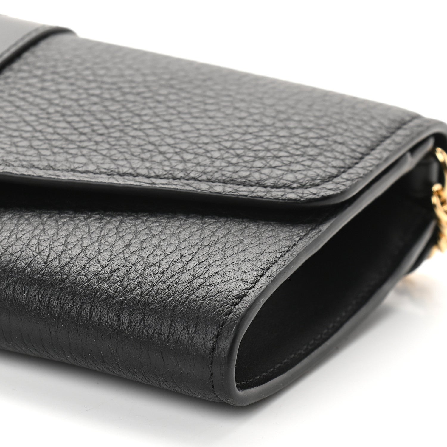 Chloe Shiny Grained Calfskin Aby Wallet on Chain Black 8 of 8