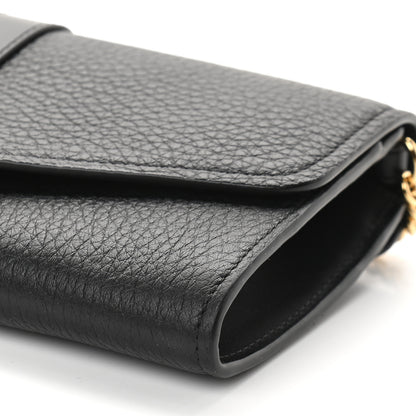 Chloe Shiny Grained Calfskin Aby Wallet on Chain Black 8 of 8