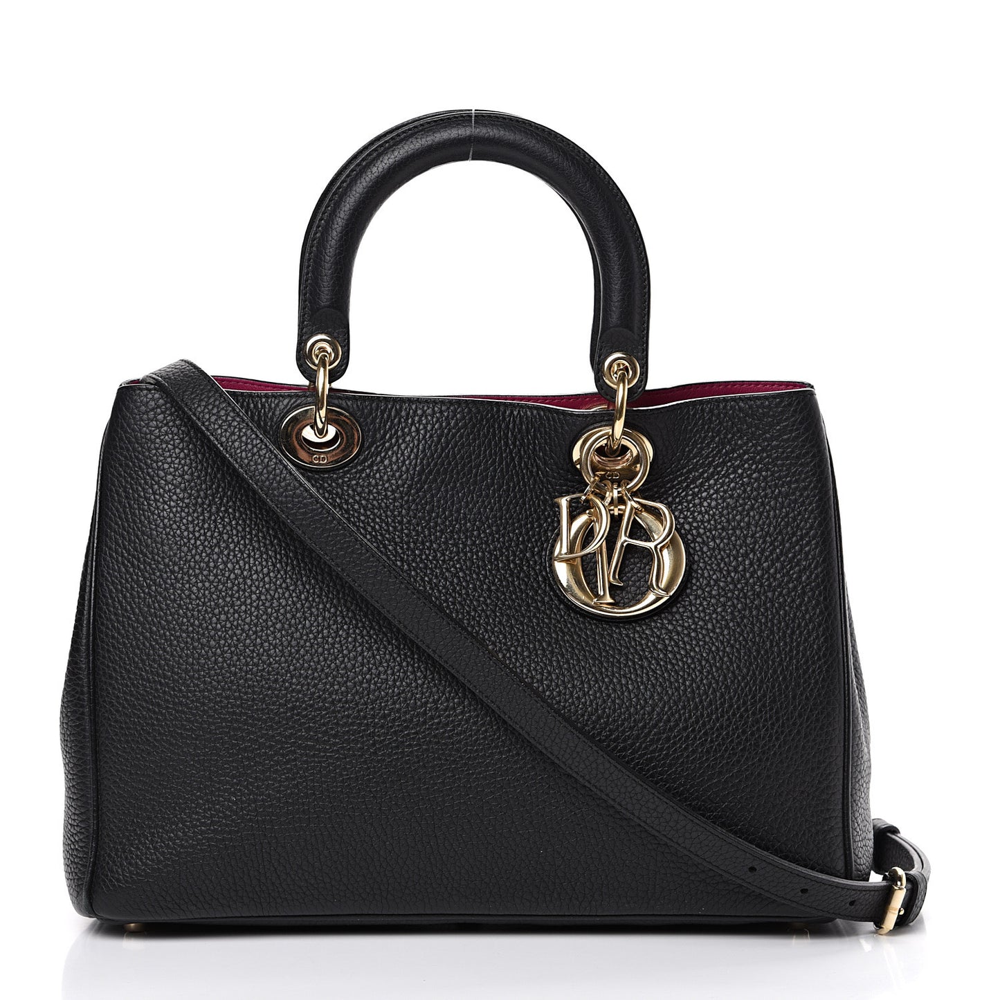 Bullcalf Medium Diorissimo Tote Black Rose Indien