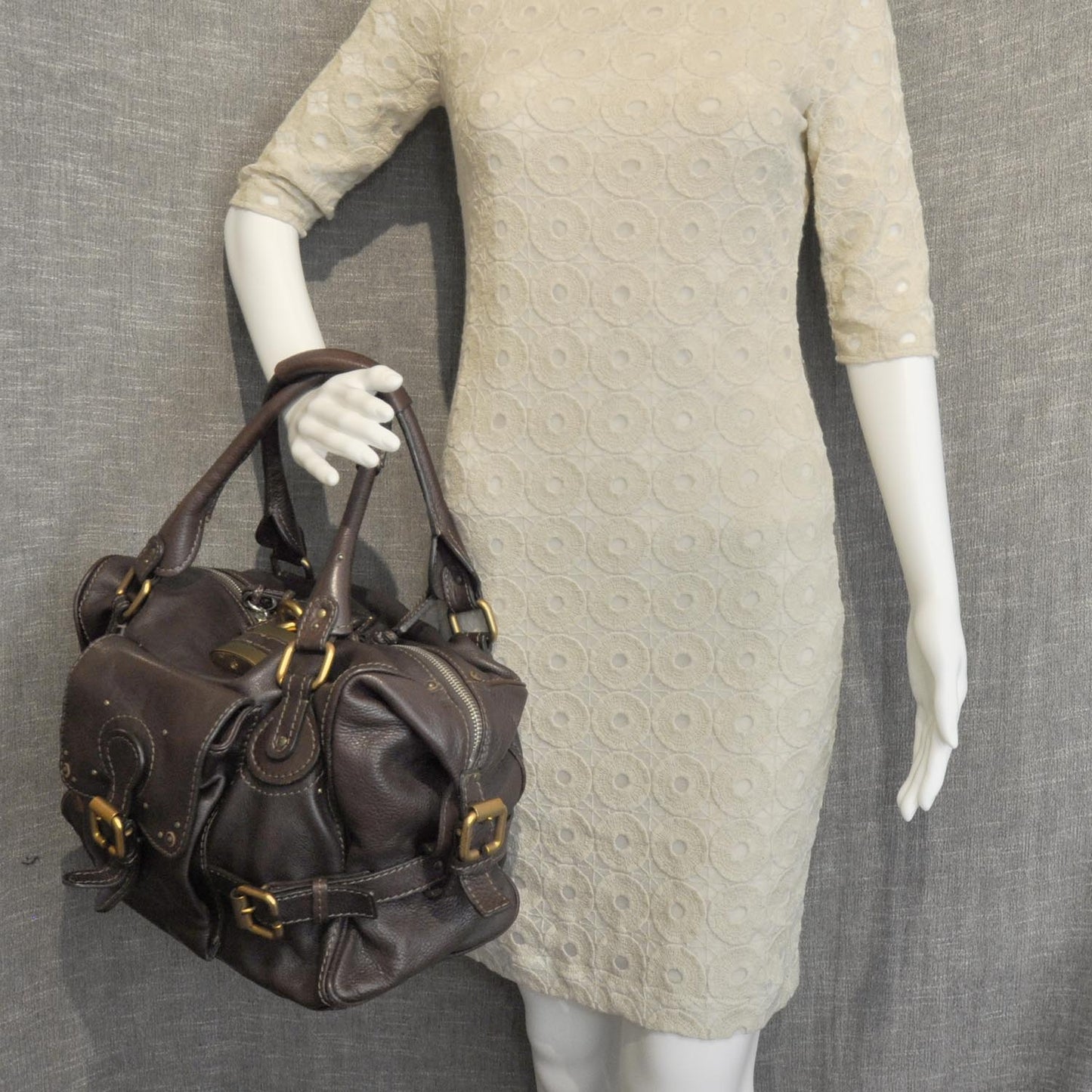 Leather Paddington Front Pocket Tote
