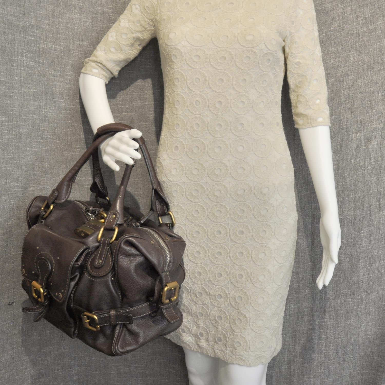 Chloe Leather Paddington Front Pocket Tote 2 of 8