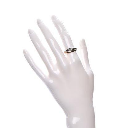 Cartier 18K Pink Yellow White Gold Small Trinity Ring 52 6 2 of 7