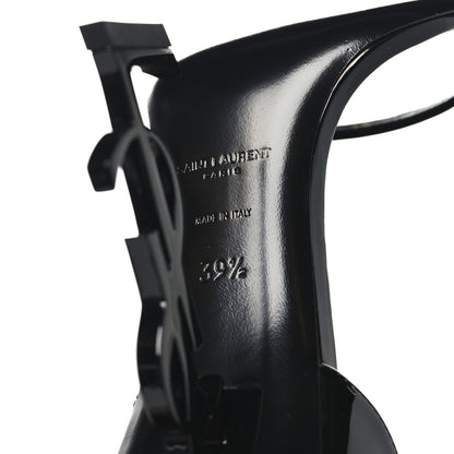Saint Laurent Patent Calfskin Opyum 110 Sandals 39.5 Black 8 of 10