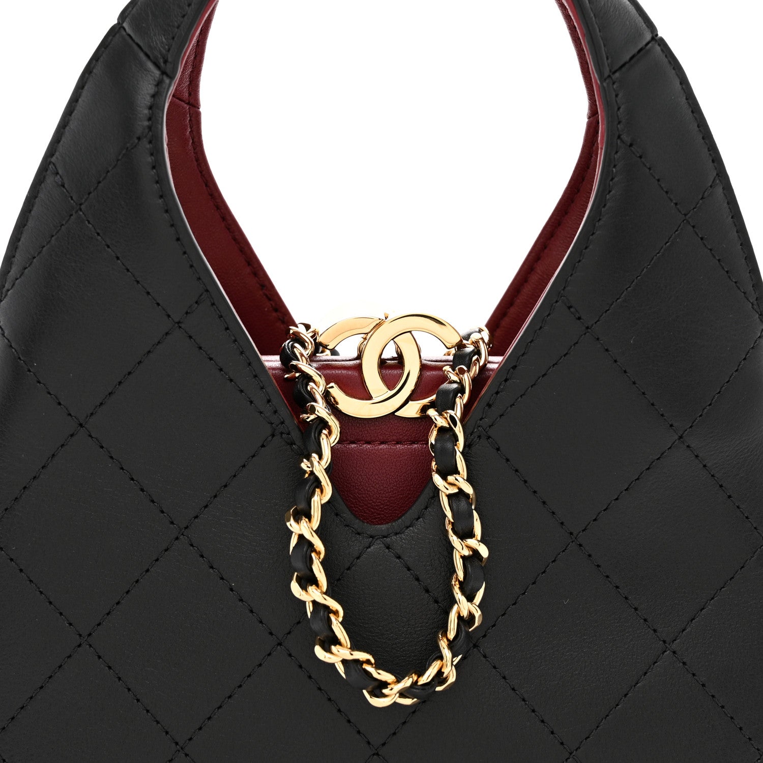 Chanel Calfskin Chic Lady Small Shopping Tote Black 8 of 10