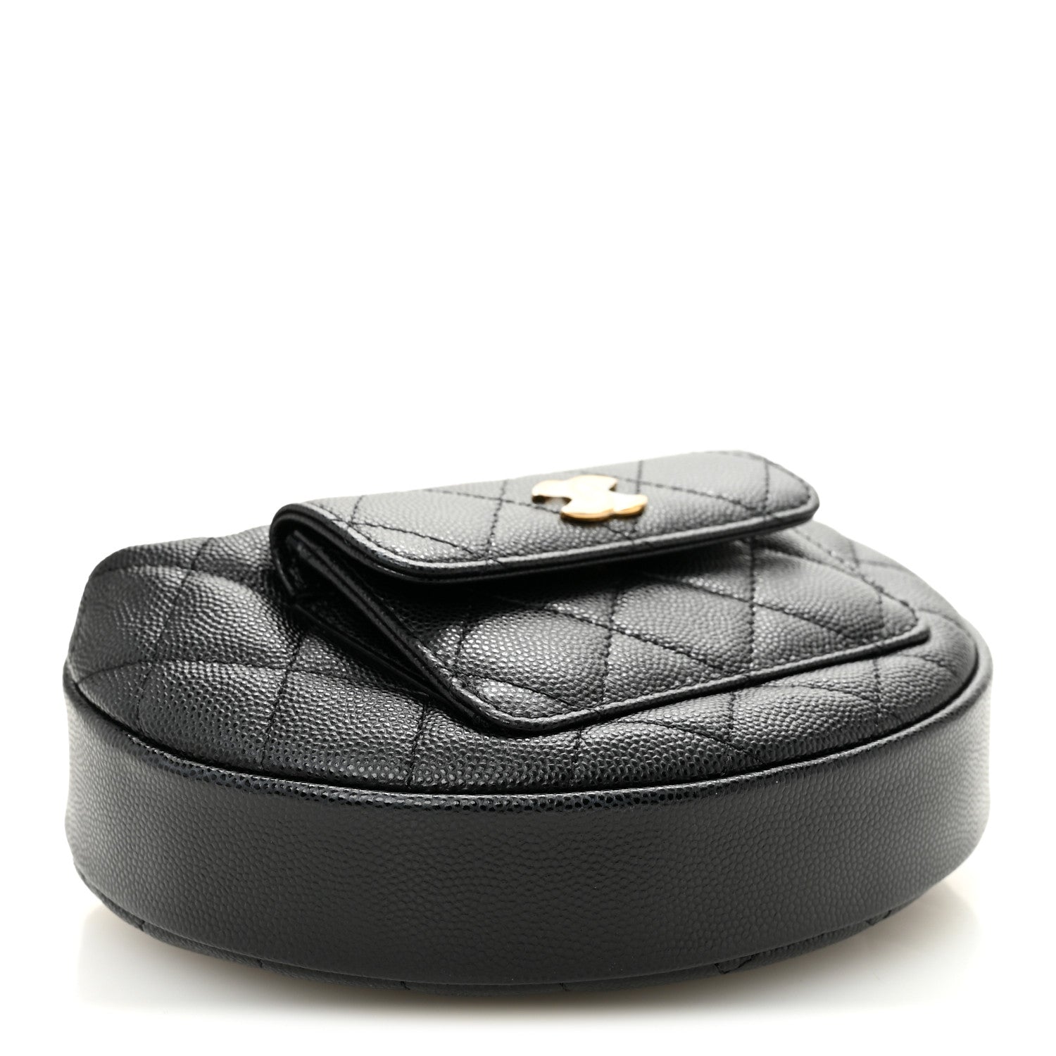 Chanel Caviar Quilted Polly Pocket Pouch Hobo Black 4 of 10