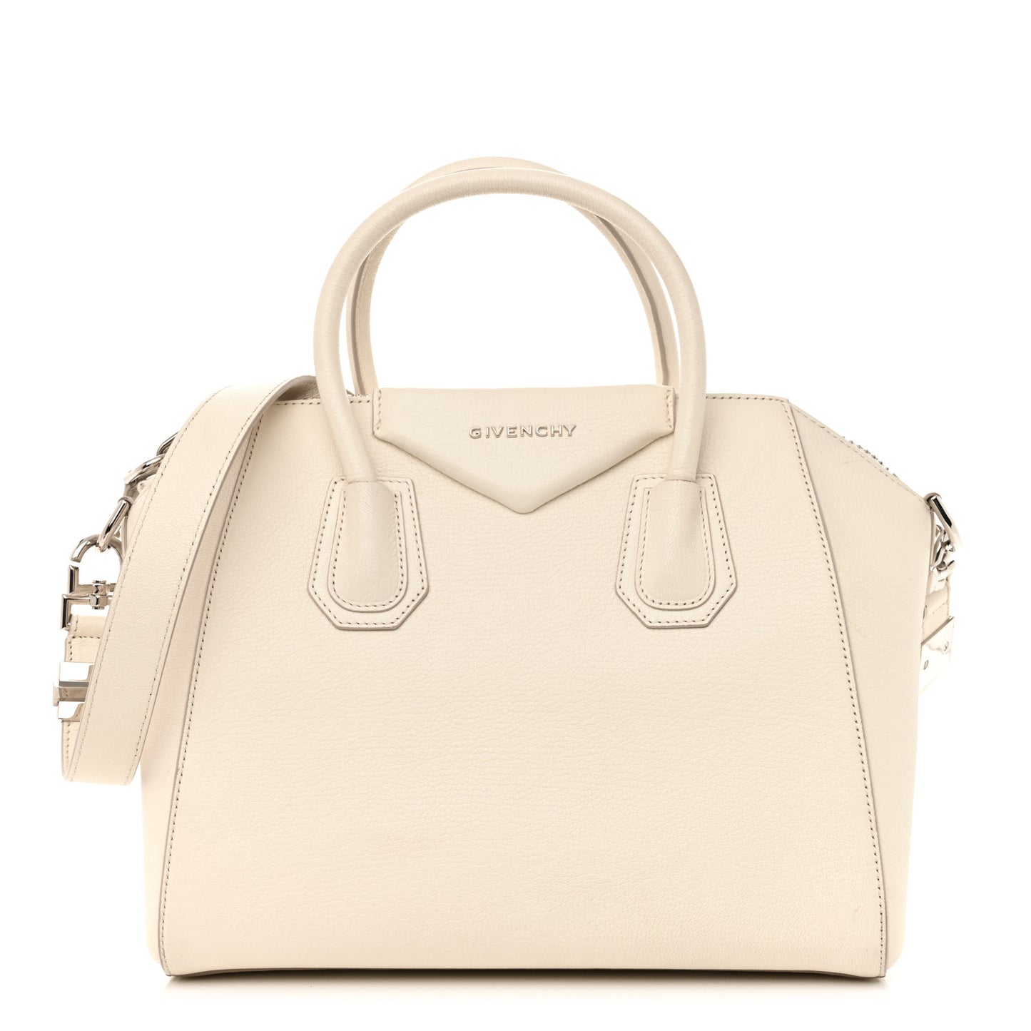 Sugar Goatskin Small Antigona Off White