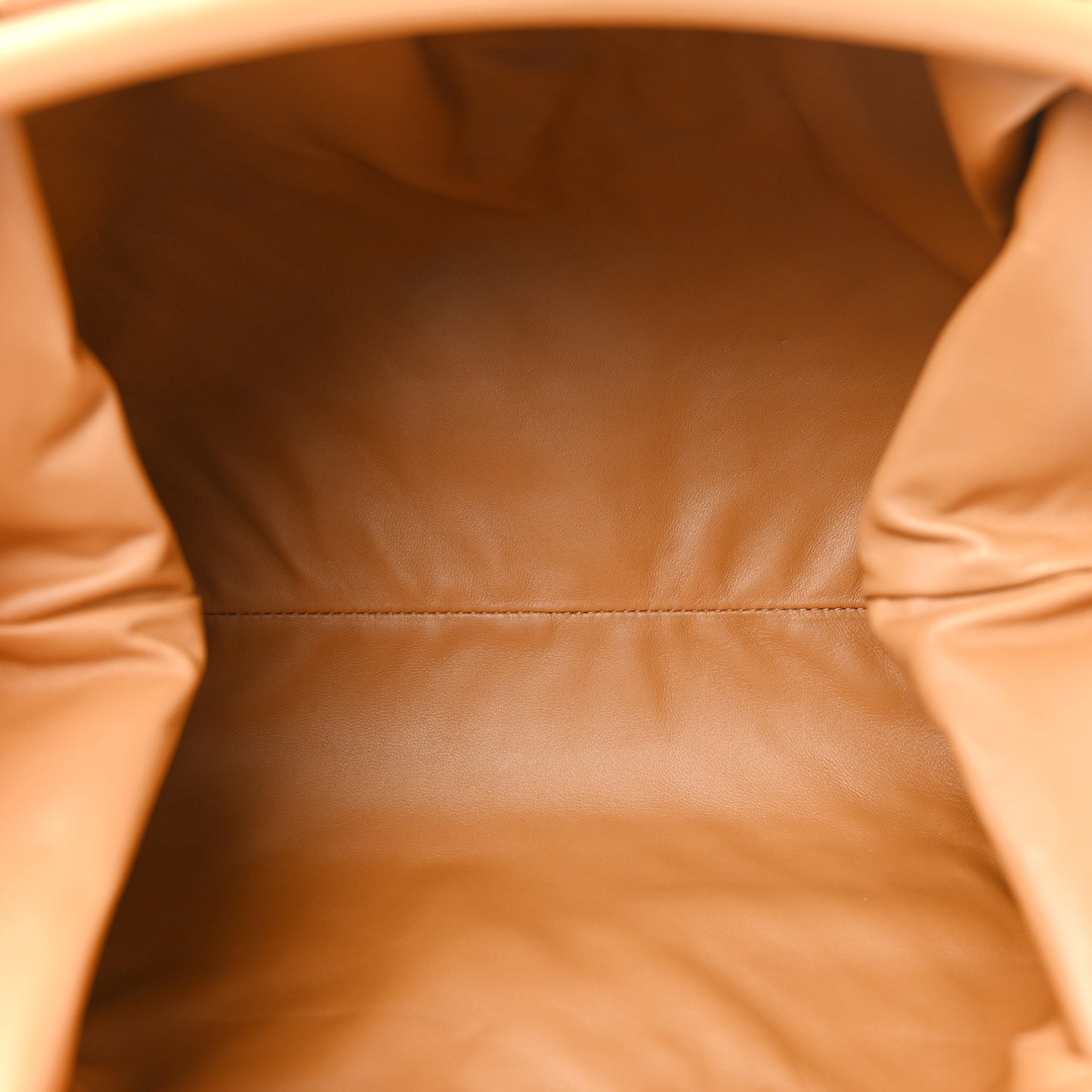 Nappa Maxi Intrecciato The Pouch Oversized Clutch Caramel