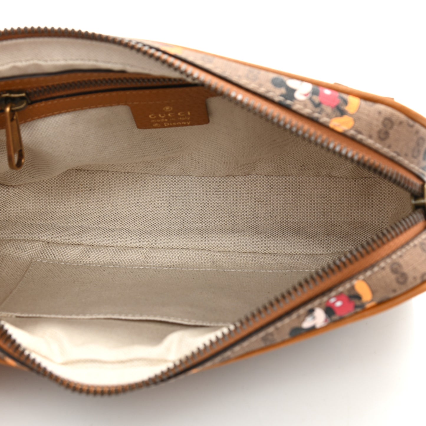 X DISNEY Mini Vintage GG Supreme Monogram Mickey Mouse Small Belt Bag 95 38 Beige Vintage Sun Oil