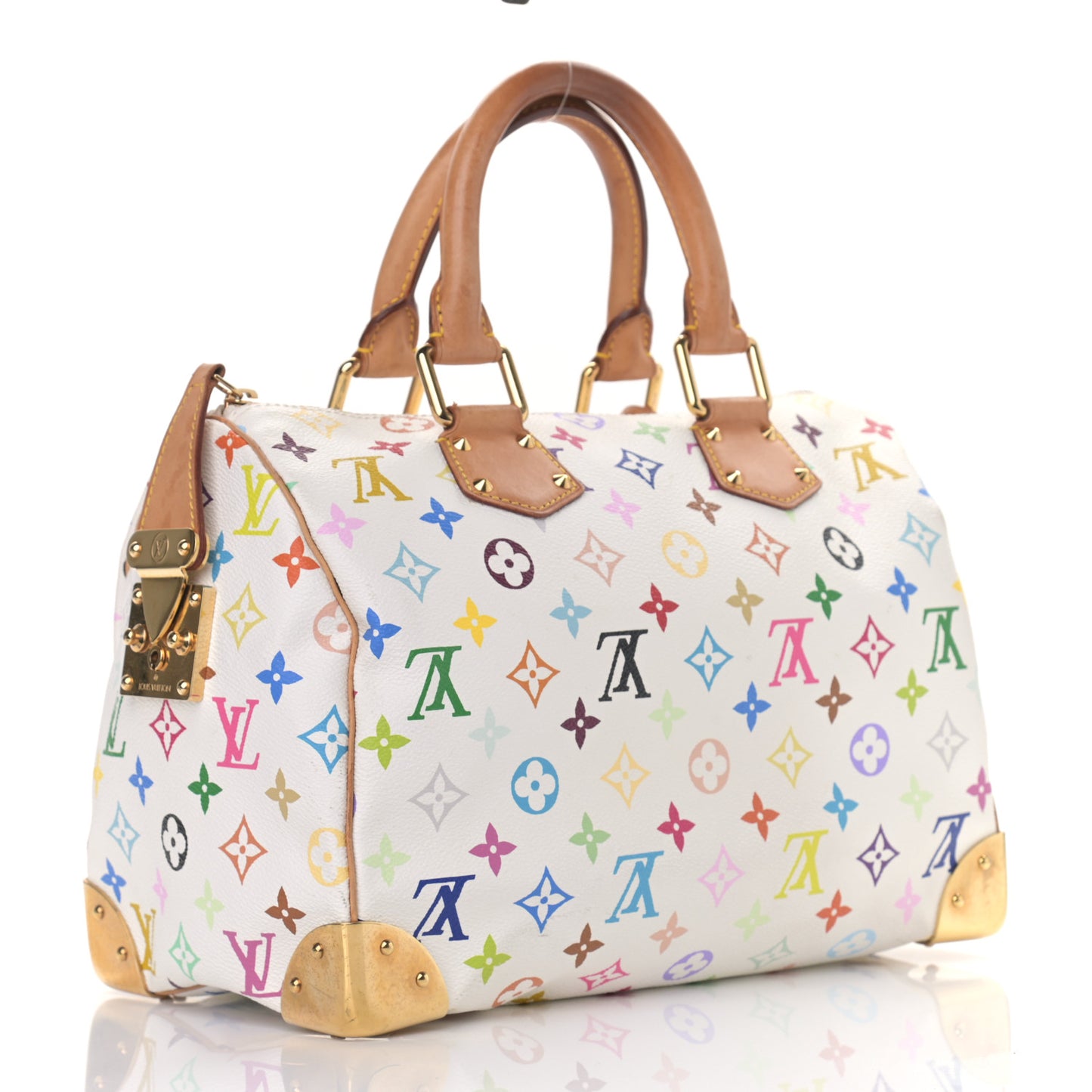 Monogram Multicolor Speedy 30 White