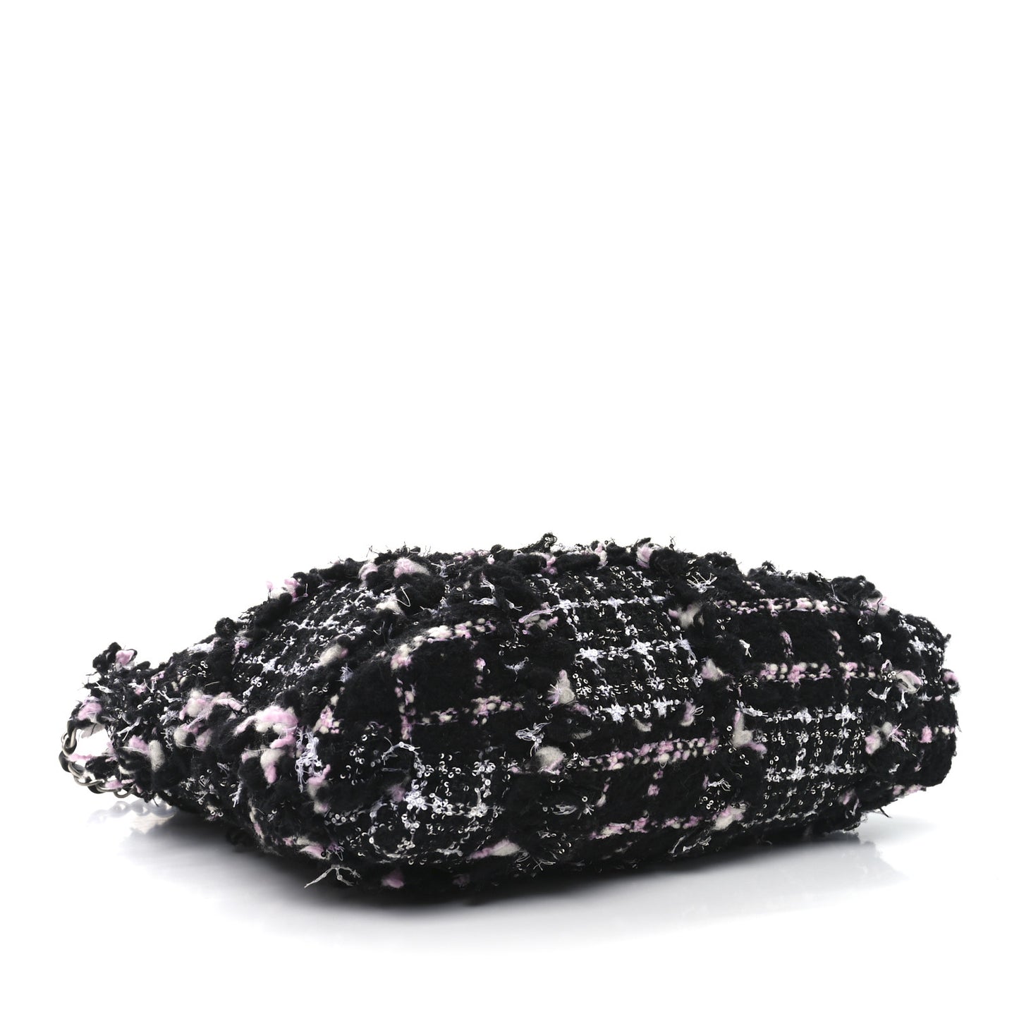 Tweed Sequin Quilted Chanel 22  Black Pink Multicolor