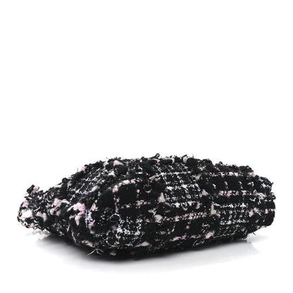 Chanel Tweed Sequin Quilted Chanel 22  Black Pink Multicolor 5 of 11