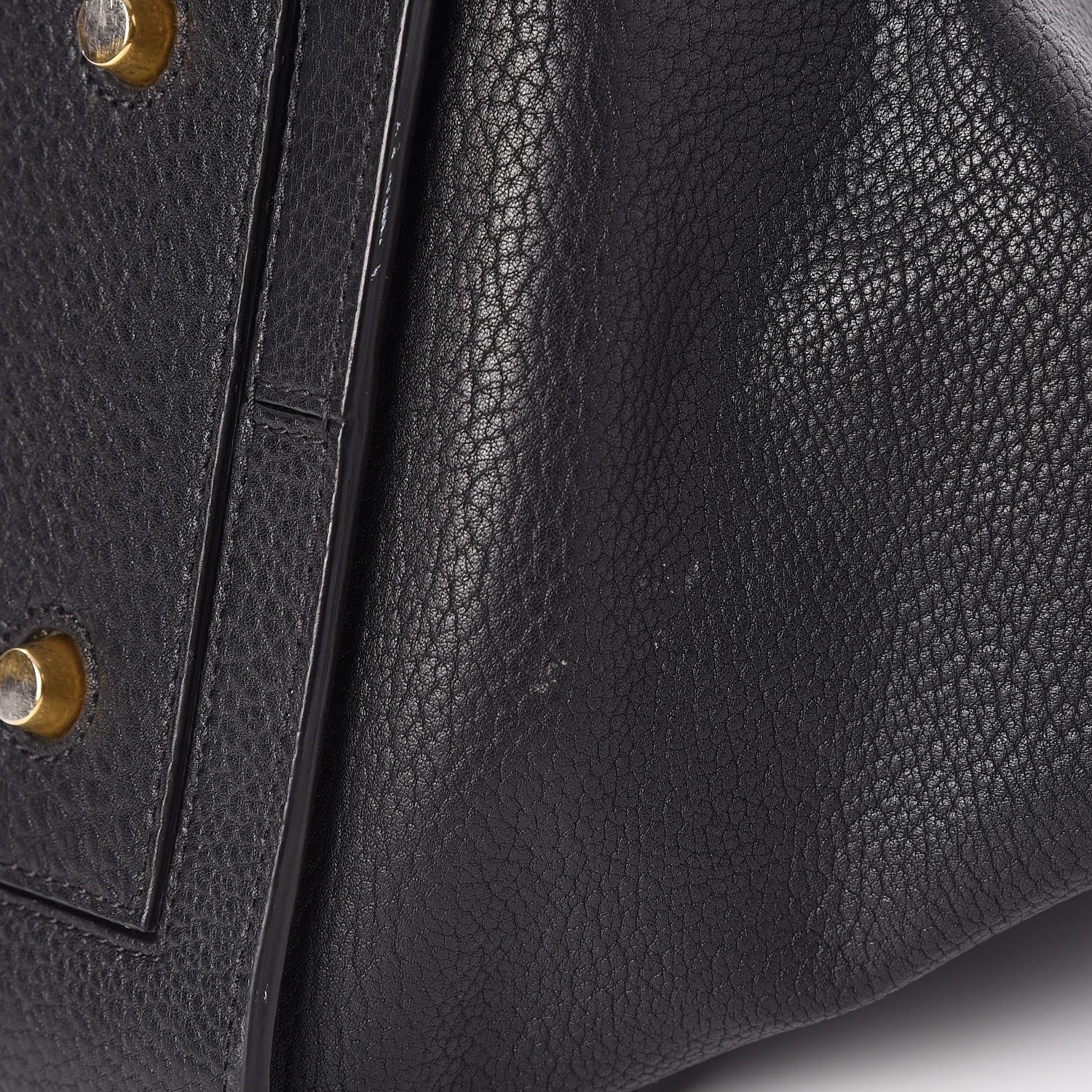 Celine Crisped Calfskin Small Tie Knot Tote Black 10 of 12