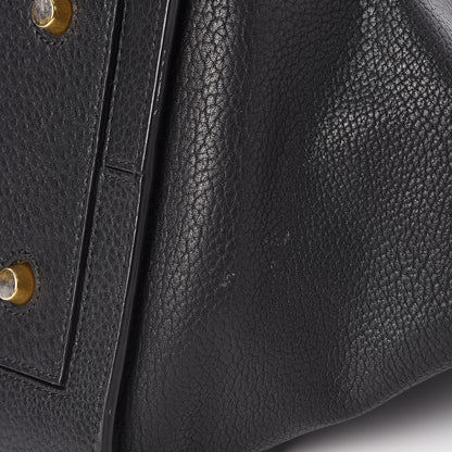 Celine Crisped Calfskin Small Tie Knot Tote Black 10 of 12