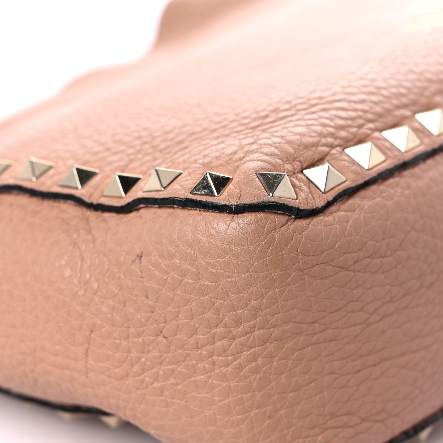 Valentino Garavani Pebbled Calfskin Small Rockstud Flip-Lock Messenger Bag Soft Noisette 9 of 23