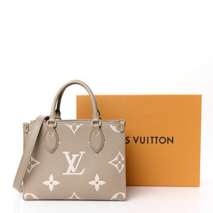 Louis Vuitton Empreinte Monogram Giant Onthego PM Tourterelle Creme 11 of 11
