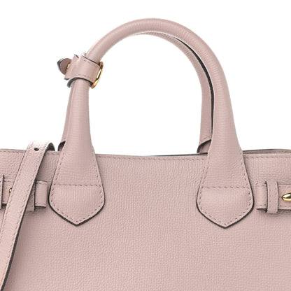 Burberry Grainy Calfskin House Check Small Banner Tote Pale Orchid 8 of 10